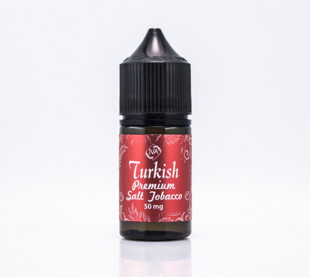 Рідина Iva Salt Turkish Tobacco 30ml 50mg на сольовому нікотині зі смаком тютюну з прянощами