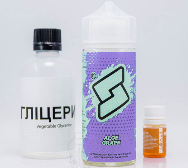 Рідина Bard Organic Aloe Grape 120ml 1.5mg зі смаком алое та винограду з холодком (набір компонентів)