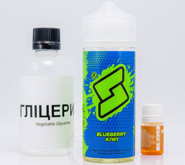 Рідина Bard Organic Blueberry Kiwi 120ml 3mg зі смаком чорниці та ківі з холодком (набір компонентів)