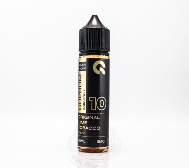 Жидкость Cuprum Collection Organic 10 (Original Lime Tobacco Blend) 60ml 6mg на органическом никотине со вкусом табачки с лаймом