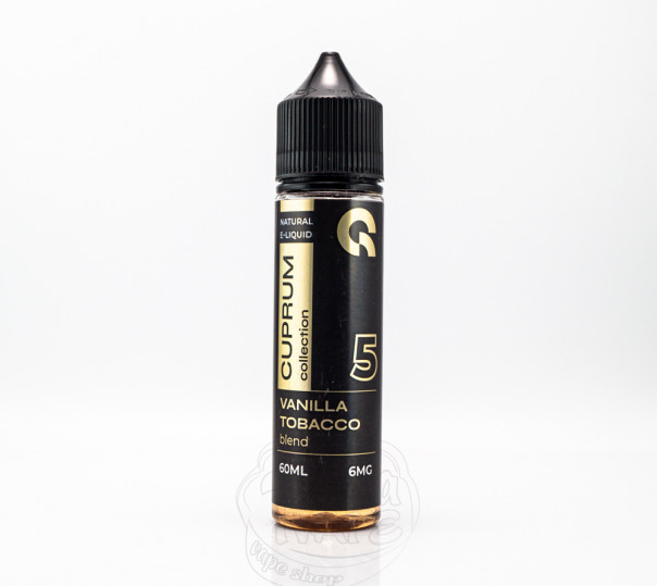 Рідина Cuprum Collection Organic 5 (Vanilla Tobacco Blend) 60ml 6mg на органічному нікотині зі смаком тютюну з ваніллю