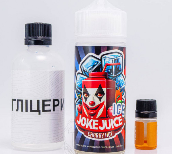 Рідина Joke ICE Organic Cherry Hot ICE 120ml 3mg зі смаком стиглої вишні з холодком (набір компонентів)