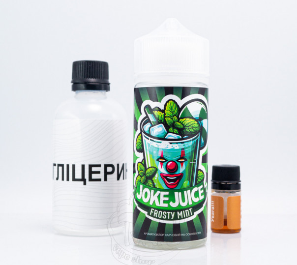 Жидкость Joke Organic Frosty Mint 120ml 0mg со вкусом мятной конфеты (набор компонентов)