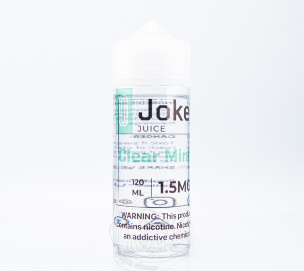 Жидкость Joke Organic Clear Mint 120ml 0mg без никотина со вкусом мяты