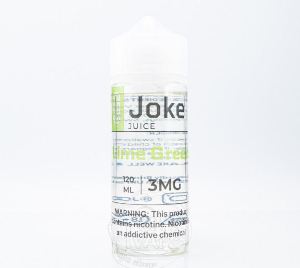 Жидкость Joke Organic Lime Green 120ml 1.5mg на органическом никотине со вкусом лайма