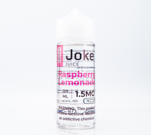 Жидкость Joke Organic Raspberry Lemonade 120ml 6mg на органическом никотине со вкусом малинового лимонада