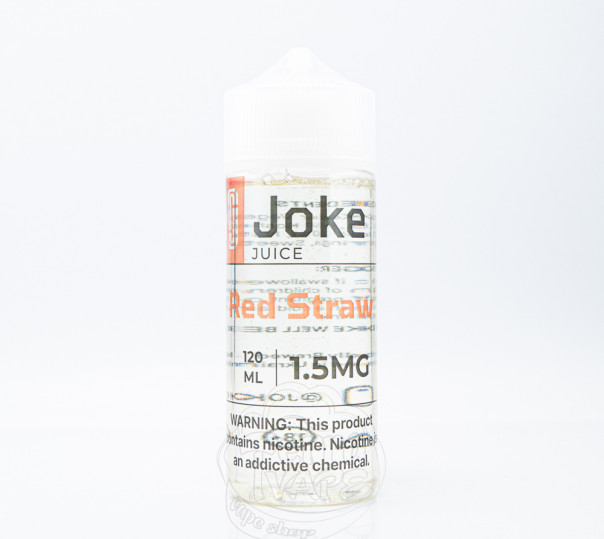 Жидкость Joke Organic Red Straw 120ml 0mg без никотина со вкусом клубники