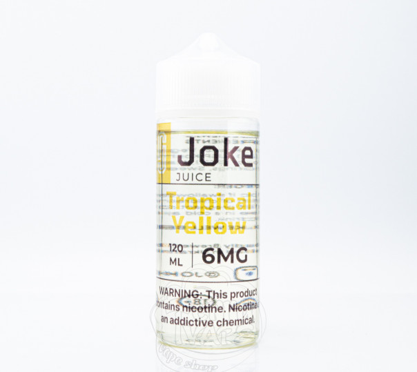 Рідина Joke Organic Tropical Yellow 120ml 3mg на органічному нікотині зі смаком ананасу