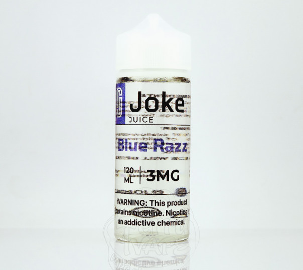 Жидкость Joke Organic Blue Razz 120ml 6mg на органическом никотине со вкусом голубой малины