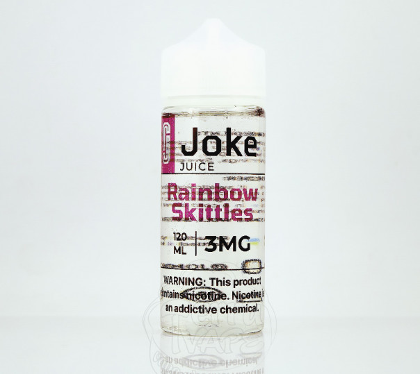 Рідина Joke Organic Rainbow Skittles 120ml 3mg на органічному нікотині зі смаком цукерок Скіттлз