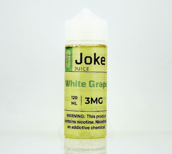 Рідина Joke Organic White Grape 120ml 0mg без нікотину зі смаком білого винограду