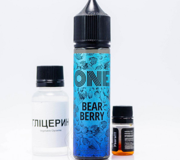 Жидкость One Organic Bear Berry 60ml 3mg со вкусом голубой малины (набор компонентов)