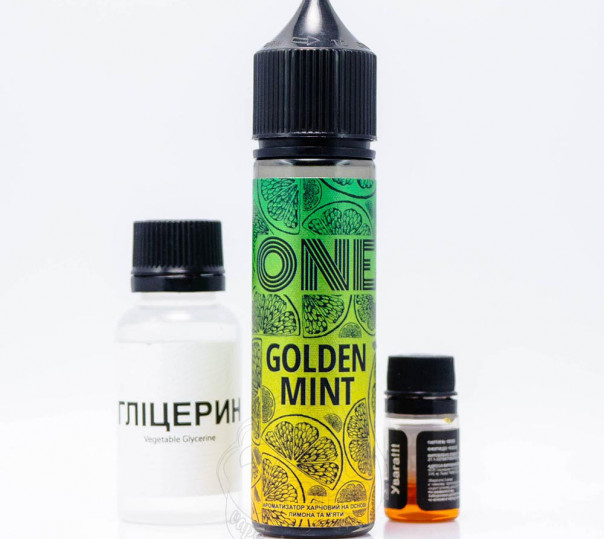 Жидкость One Organic Golden Mint 60ml 3mg со вкусом лимона и мяты (набор компонентов)
