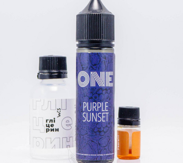 Жидкость One Organic Purple Sunset 60ml 3mg со вкусом черники и черной смородины (набор компонентов)
