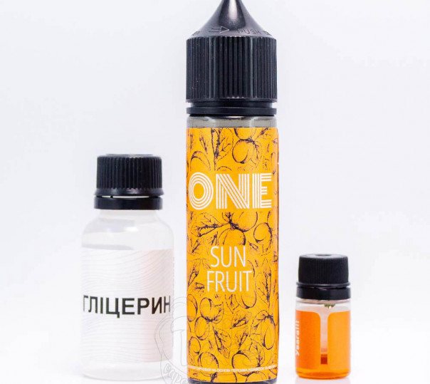 Жидкость One Organic Sun Fruit 60ml 3mg со вкусом персика, нектарина и абрикоса (набор компонентов)