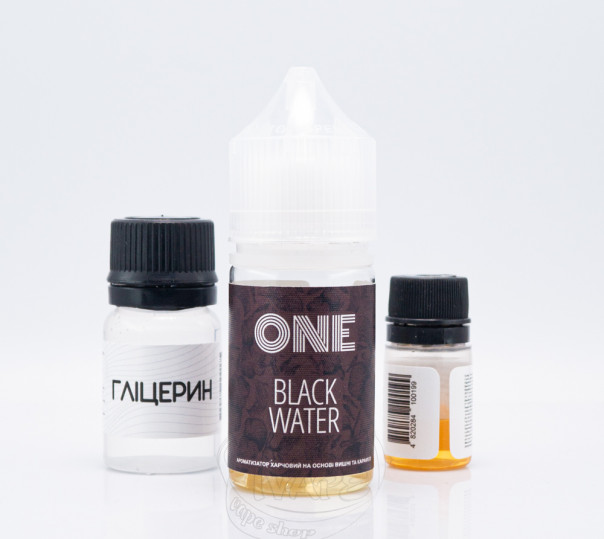 Рідина One Salt Black Water 30ml 50mg зі смаком вишні з карамеллю (набір компонентів)