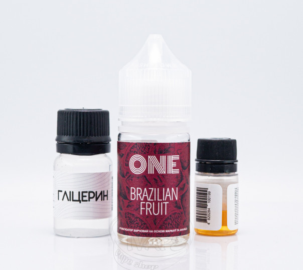 Рідина One Salt Brazilian Fruit 30ml 50mg зі смаком ананасу та маракуйї (набір компонентів)