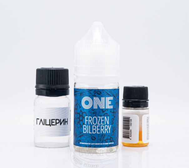 Рідина One Salt Frozen Bilberry 30ml 50mg зі смаком чорниці з холодком (набір компонентів)