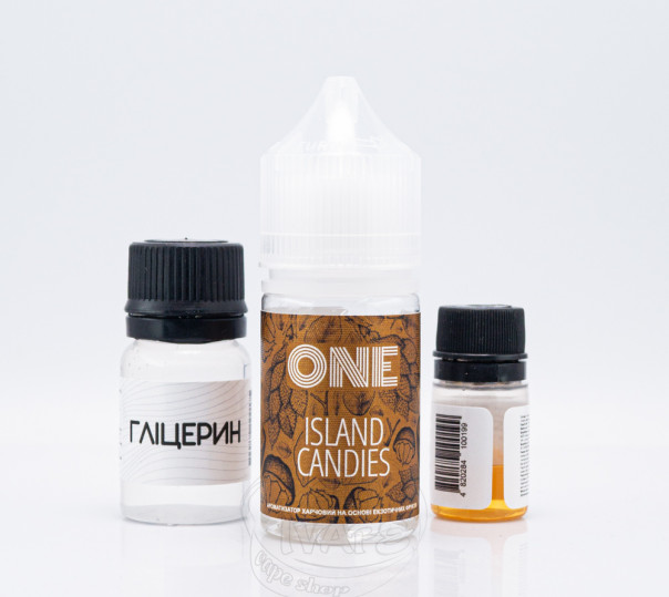 Рідина One Salt Island Candies 30ml 50mg зі смаком фруктової жуйки (набір компонентів)