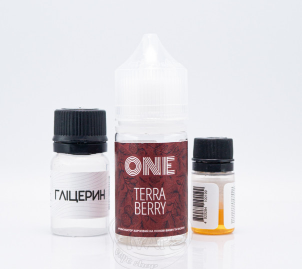 Рідина One Salt Terra Berry 30ml 50mg зі смаком вишні та малини (набір компонентів)