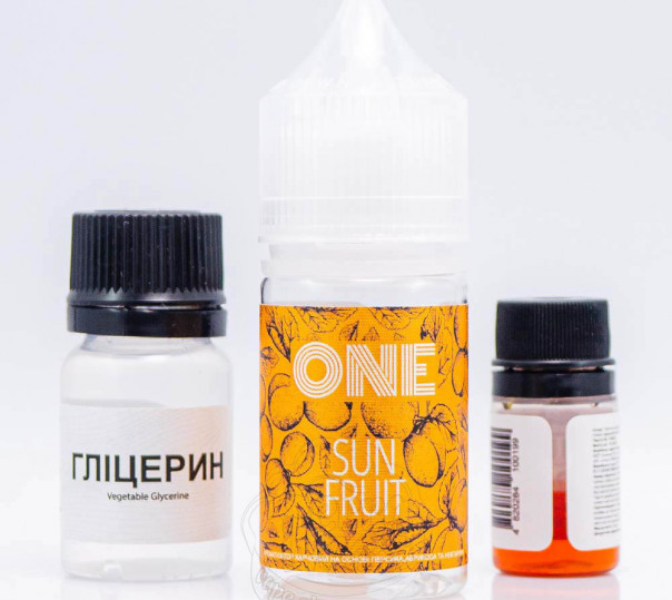 Рідина One Salt Sun Fruit 30ml 50mg зі смаком персика, нектарина і абрикоса (набір компонентів)