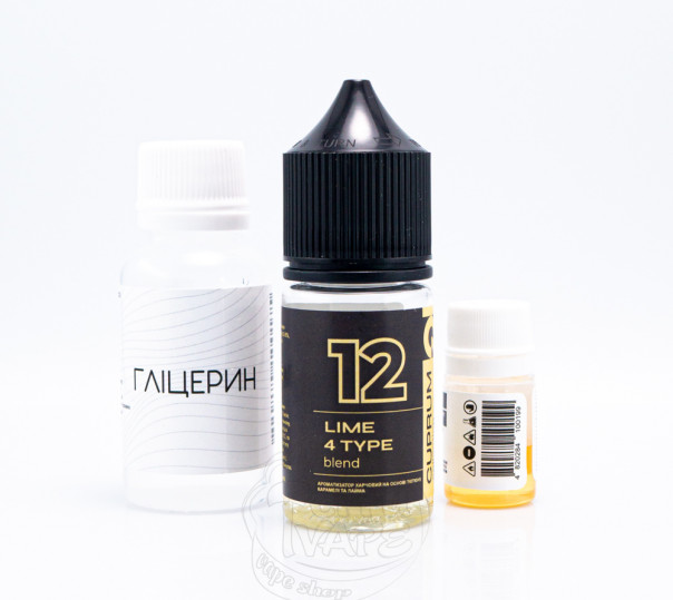 Жидкость Cuprum Collection Salt 12 (Lime 4 Type Blend) 30ml 50mg со вкусом табака c лаймом и карамелью (набор компонентов)