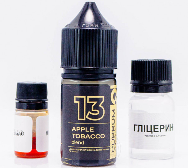 Рідина Cuprum Collection Salt 13 (Apple Tobacco Blend) 30ml 50mg зі смаком тютюну з яблуком (набір компонентів)