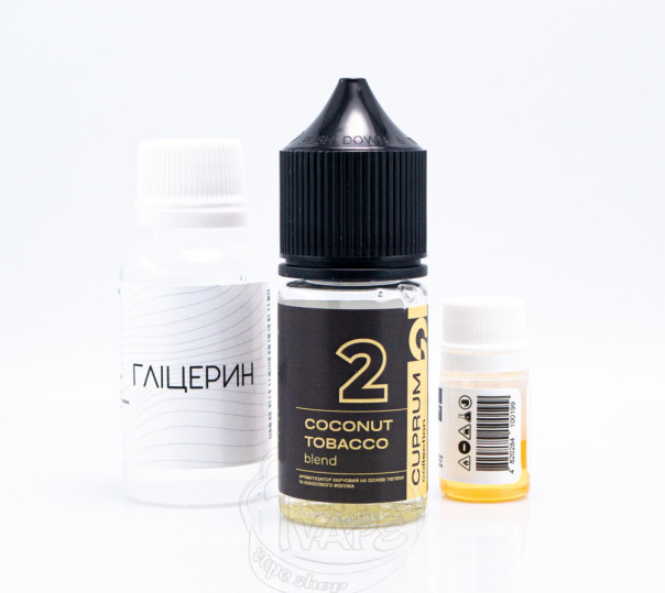 Жидкость Cuprum Collection Salt 2 (Coconut Tobacco Blend) 30ml 50mg со вкусом табачки с кокосом (набор компонентов)