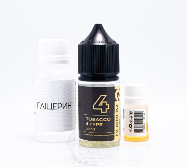 Жидкость Cuprum Collection Salt 4 (Tobacco 4 Type Blend) 30ml 50mg со вкусом табака (набор компонентов)