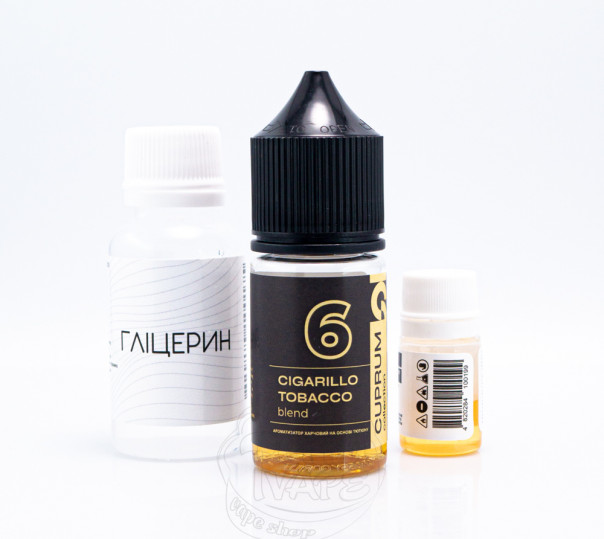 Жидкость Cuprum Collection Salt 6 (Cigarillo Tobacco Blend) 30ml 50mg со вкусом сигариллы (набор компонентов)