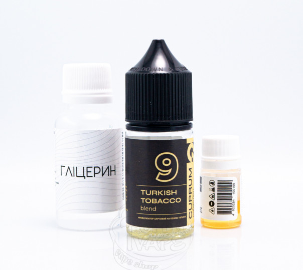 Жидкость Cuprum Collection Salt 9 (Turkish Tobacco Blend) 30ml 50mg со вкусом турецкого табака (набор компонентов)