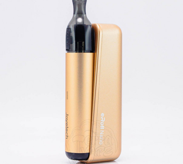 Joyetech eRoll Nano Pod System Kit PCC Box 800mAh + 310mAh Gold Многоразовая POD система