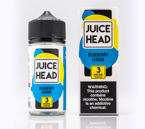 Рідина Juice Head Organic Blueberry Lemon 100ml 3mg на органічному нікотині зі смаком чорниці та лимону