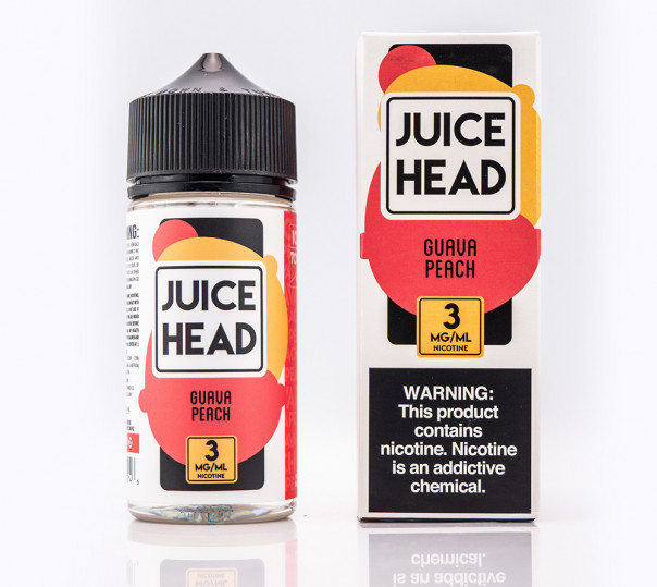 Жидкость Juice Head Organic Guava Peach 100ml 3mg на органическом никотине со вкусом персика и гуавы