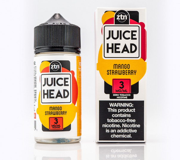 Рідина Juice Head Organic Mango Strawberry 100ml 3mg на органічному нікотині зі смаком манго та полуниці