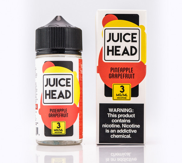 Рідина Juice Head Organic Pineapple Grapefruit 100ml 3mg на органічному нікотині зі смаком ананасу та грейпфруту