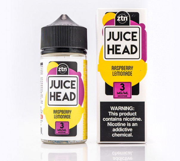 Рідина Juice Head Organic Raspberry Lemonade 100ml 3mg на органічному нікотині зі смаком малинового лимонаду