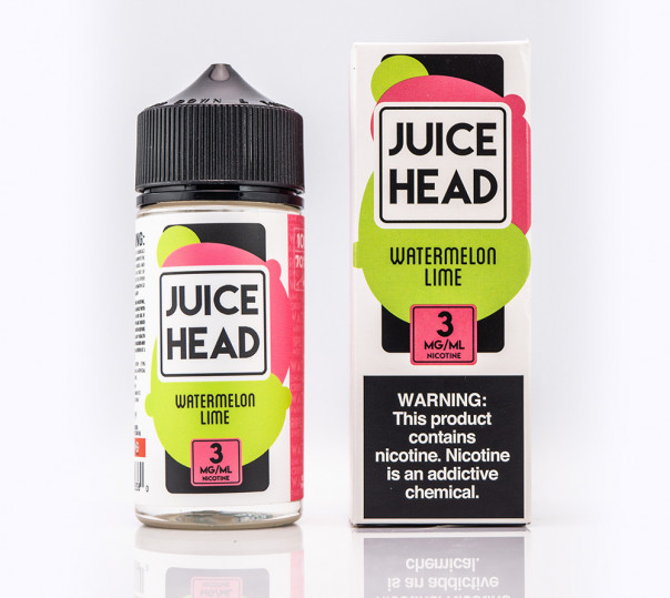 Жидкость Juice Head Organic Watermelon Lime 100ml 3mg на органическом никотине со вкусом арбуза с лаймом