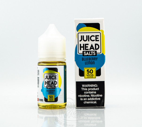 Жидкость Juice Head Salt Blueberry Lemon 30ml 25mg на солевом никотине со вкусом черники и лимона