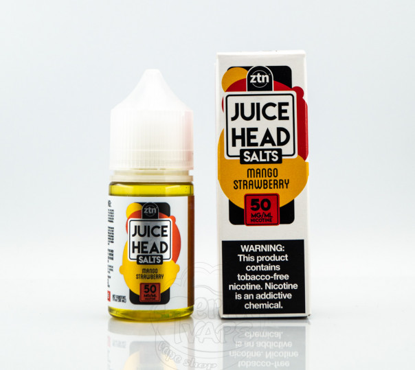 Жидкость Juice Head Salt Mango Strawberry 30ml 50mg на солевом никотине со вкусом манго и клубники