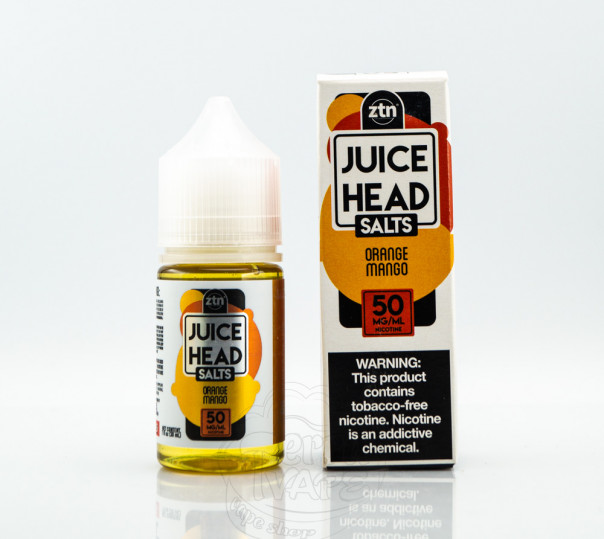 Рідина Juice Head Salt Orange Mango 30ml 50mg на сольовому нікотині зі смаком манго та апельсину