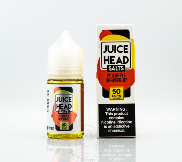 Рідина Juice Head Salt Pineapple Grapefruit 30ml 25mg на сольовому нікотині зі смаком грейпфруту та ананасу