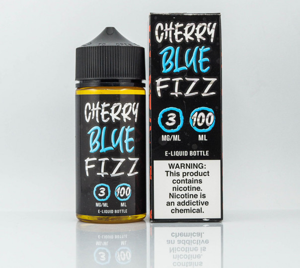 Жидкость Juice Man Cherry Blue Fizz 100ml 3mg на органическом никотине со вкусом вишни и синей малины