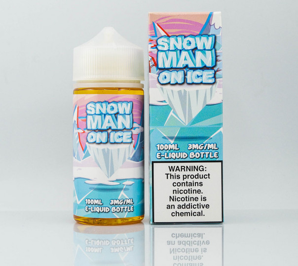 Жидкость Juice Man Snow Man On Ice 100ml 3mg на органическом никотине со вкусом фруктов с холодком