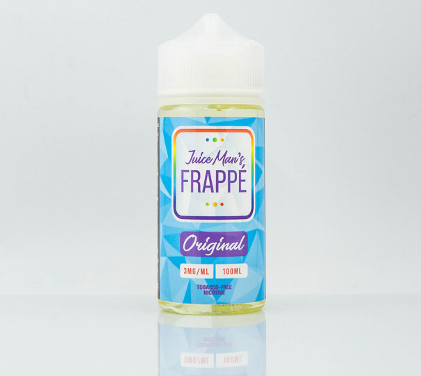 Рідина Juice Man Unicorn Frappe 100ml 3mg на органічному нікотині зі смаком манго, синьої малини та солодкої вати