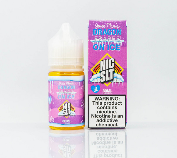 Жидкость Juice Man Dragon Frappe On Ice Salt 30ml на солевом никотине со вкусом фруктового фрапе с холодком