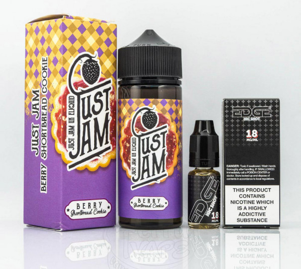 Рідина Just Jam Organic Berry Shortbread Cookie 110ml 1.5mg на органічному нікотині зі смаком ягідного печива