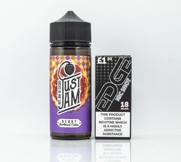 Рідина Just Jam Organic Berry Shortbread Cookie 110ml 1.5mg на органічному нікотині зі смаком ягідного печива