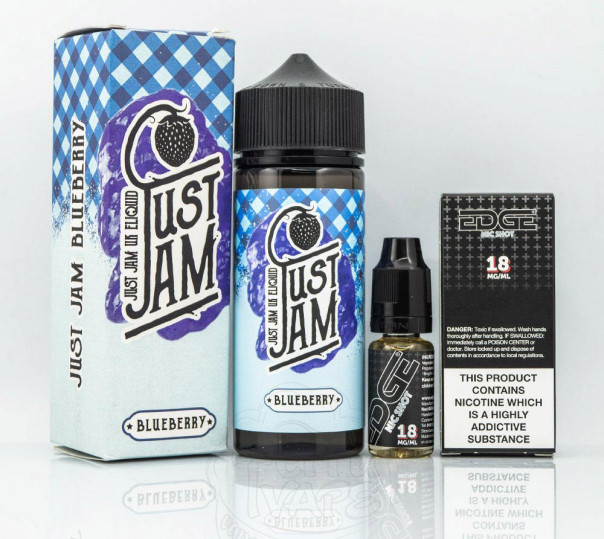 Рідина Just Jam Organic Blueberry 100ml 0mg без нікотину зі смаком чорничного джему