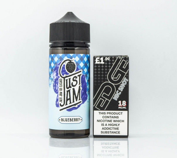 Рідина Just Jam Organic Blueberry 110ml 1.5mg на органічному нікотині зі смаком чорничного джему